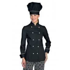 Giacca Lady Chef - Cod. 057521 - Nero+Bianco