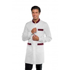 Camice Dover - Cod. 060543P - Bianco+Bordeaux