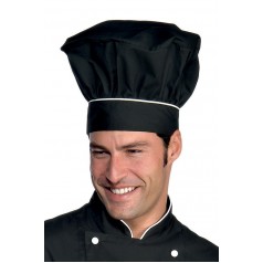 Cappello Cuoco - Cod. 075220 - Nero+Bianco