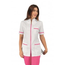 Casacca Florida - Cod. 002586 - Bianco+Fuxia