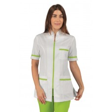 Casacca Florida - Cod. 002526 - Bianco+Verde Mela