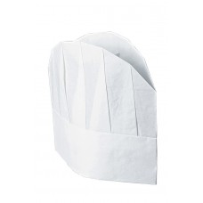 Confezione Cappello Cuoco Tnt Cm 23 (10 Pezzi) - Cod. 074000 - Bianco