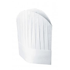 Confezione Cappello Cuoco Tnt Cm 29 (10 Pezzi) - Cod. 075000A - Bianco