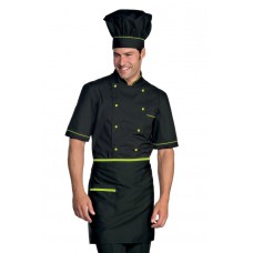 Giacca Cuoco Alicante Mezza Manica - Cod. 056926 - Nero+Verde Mela