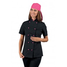 Giacca Lady Chef - Cod. 057586M - Nero+Fuxia