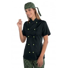 Giacca Lady Chef - Cod. 057526M - Nero+Verde Mela