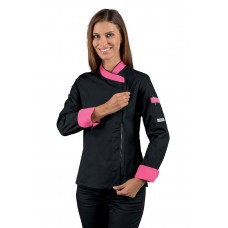 Giacca Lady Zip - Cod. 057760Z - Nero+Fuxia