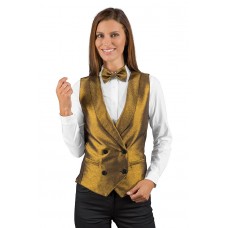 Gilet Unisex Doppiopetto - Cod. 033344 - Lurex Gold