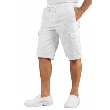 Pantacargo Short Con Elastico - Cod. 044110S - Bianco